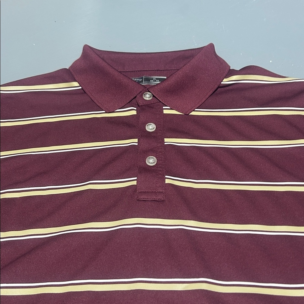 Callaway Performance Striped Golf Polo Shirt (Men XL) - Picture 4 of 10